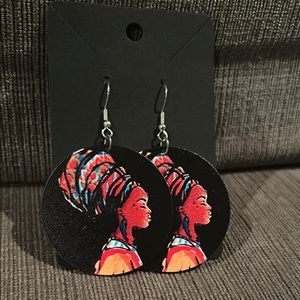 African Art Earrings NEW